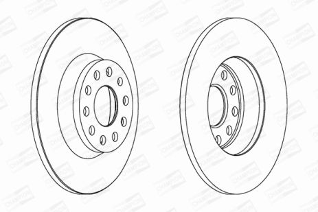 Диск тормозной SKODA SUPERB, SEAT ALHAMBRA, AUDI Q3, CHAMPION (562258CH)