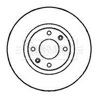Диск гальмівний OPEL MOKKA, DS DS, PEUGEOT 2008, BORG & BECK (BBD4246)