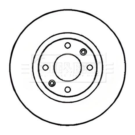Гальмівний диск OPEL MOKKA, DS DS, PEUGEOT 2008, BORG & BECK (BBD4246)