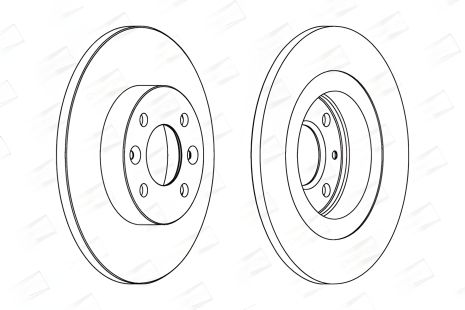 Гальмівний диск SMART FORTWO, DACIA SANDERO, RENAULT LOGAN, CHAMPION (562293CH) Гальмівний диск SMART FORTWO, DACIA SANDERO, RENAULT LOGAN, CHAMPION (562293CH)