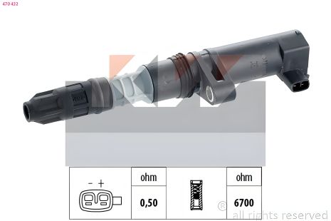 Запалювання котушка для LADA LARGUS, DACIA DUSTER, NISSAN TERRANO, KW (470432)