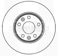 Диск гальмівний NISSAN NV250, MERCEDES-BENZ CITAN, RENAULT KANGOO, BORG & BECK (BBD5163)