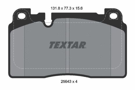 Комплект гальмівних колодок AUDI Q5, TEXTAR (2564302)