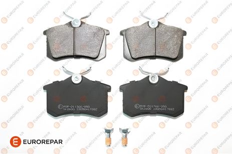 Комплект тормозных колодок для PEUGEOT 208, NISSAN NOTE и SEAT EXEO, EUROREPAR (1619790680)