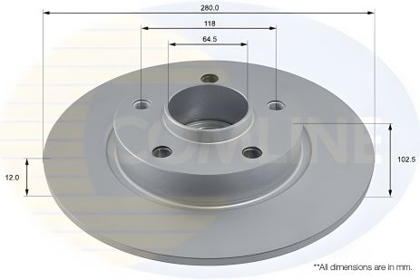 Гальмівний диск NISSAN PRIMASTAR, OPEL VIVARO, RENAULT TRAFIC, COMLINE (ADC1137) Гальмівний диск NISSAN PRIMASTAR, OPEL VIVARO, RENAULT TRAFIC, COMLINE (ADC1137)