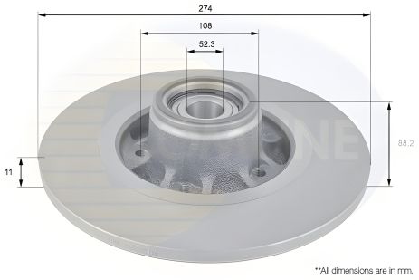 Тормозной диск MERCEDES-BENZ CITAN, RENAULT KANGOO, COMLINE (ADC3009) Тормозной диск MERCEDES-BENZ CITAN, RENAULT KANGOO, COMLINE (ADC3009)