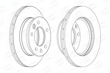 Тормозной диск для VW LT, MERCEDES-BENZ SPRINTER, CHAMPION (569122CH)