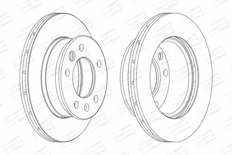 Диск тормозной VW LT, MERCEDES-BENZ SPRINTER, MERCEDES-BENZ PULLMANN, CHAMPION (569122CH)