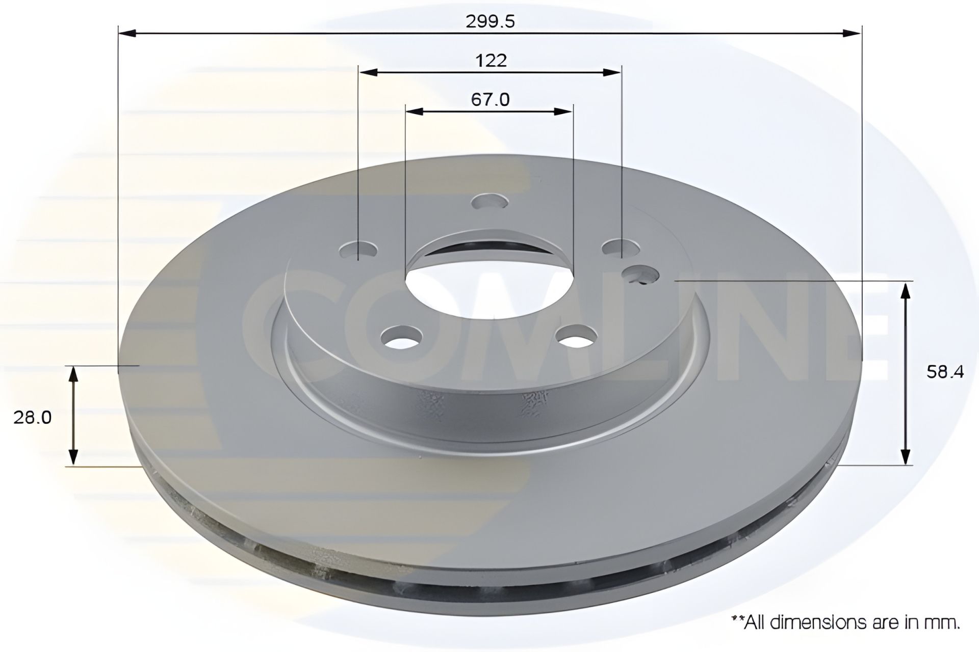 Гальмівний диск для MERCEDES-BENZ VITO, MERCEDES-BENZ MARCO, MERCEDES-BENZ V-CLASS, COMLINE (ADC1627V) Гальмівний диск для MERCEDES-BENZ VITO, MERCEDES-BENZ MARCO, MERCEDES-BENZ V-CLASS, COMLINE (ADC1627V)