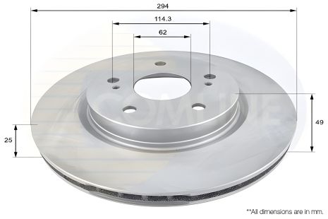 Тормозной диск для SUZUKI GRAND и XL7, COMLINE (ADC0923V)