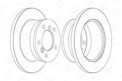 Диск тормозной для VW LT, MERCEDES-BENZ SPRINTER от CHAMPION (567761CH)