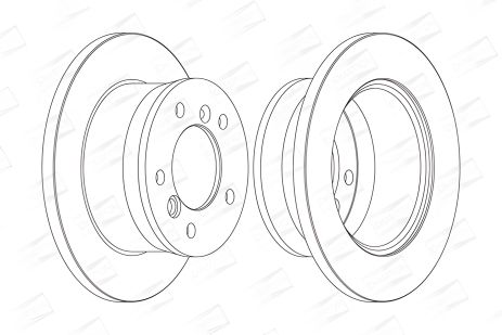 Диск тормозной для VW LT, MERCEDES-BENZ SPRINTER от CHAMPION (567761CH)