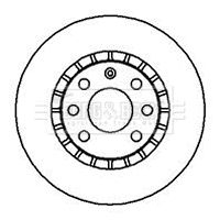 Диск гальмівний LOTUS ELAN, DAEWOO CIELO, OPEL ASTRA, BORG & BECK (BBD4904)