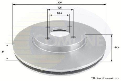 Диск тормозной FORD FOCUS, COMLINE (ADC1220V)