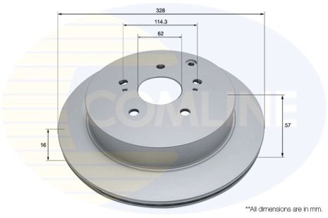 Диск тормозной SUZUKI XL7, SUZUKI GRAND, COMLINE (ADC0928V)