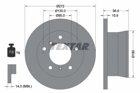 ΠΠΈΡΠΊ ΡΠΎΡΠΌΠΎΠ·Π½ΠΎΠΉ FREIGHTLINER SPRINTER, DODGE SPRINTER, VW LT, TEXTAR (92137603) ΠΠΈΡΠΊ ΡΠΎΡΠΌΠΎΠ·Π½ΠΎΠΉ FREIGHTLINER SPRINTER, DODGE SPRINTER, VW LT, TEXTAR (92137603)