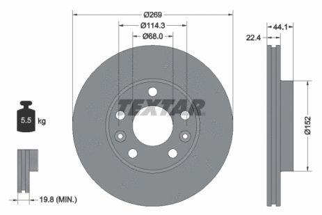 ΠΠΈΡΠΊ ΡΠΎΡΠΌΠΎΠ·Π½ΠΎΠΉ NISSAN TERRANO, RENAULT DUSTER, DACIA DUSTER, TEXTAR (92272603) ΠΠΈΡΠΊ ΡΠΎΡΠΌΠΎΠ·Π½ΠΎΠΉ NISSAN TERRANO, RENAULT DUSTER, DACIA DUSTER, TEXTAR (92272603)