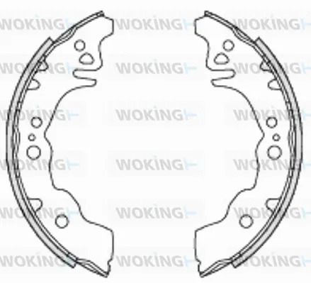 Комплект тормозных колодок SUBARU JUSTY, DAIHATSU SIRION, DAIHATSU MATERIA, WOKING (Z423000)