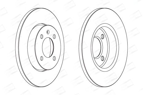 Гальмівний диск для CHERY COWIN, VW, SEAT INCA, CHAMPION (561491CH)