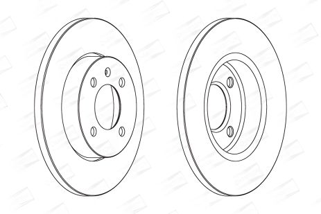 Гальмівний диск для CHERY COWIN, VW, SEAT INCA, CHAMPION (561491CH)