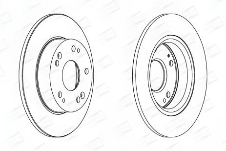 Тормозной диск для HONDA CIVIC, CHAMPION (562544CH)