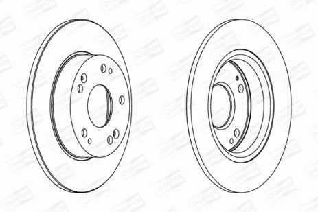 Диск тормозной HONDA CIVIC, CHAMPION (562544CH)