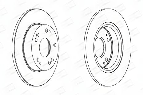 Тормозной диск для HONDA CIVIC, CHAMPION (562544CH) Тормозной диск для HONDA CIVIC, CHAMPION (562544CH)