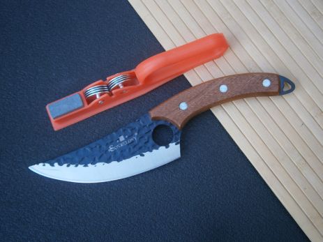 Ніж кухарський Шеф Sonmelony RT-34 Fultang 27см + подарунок Точилка для ножів XR-119