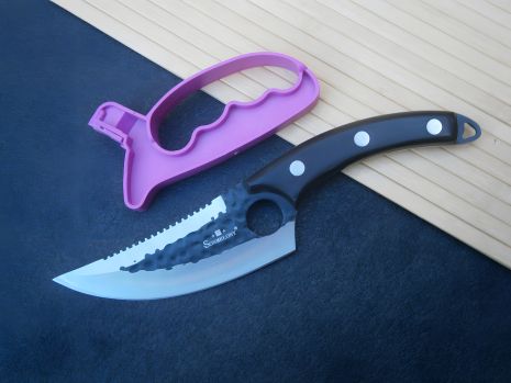 Кухонный нож Sonmelony Chef K-03A с подарочной точилкой XR-1227