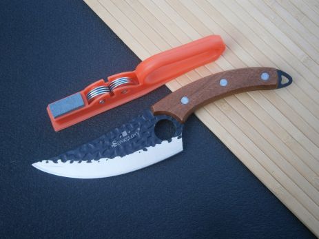 Ніж кухарський Шеф Sonmelony RT-34 Fultang 27см + подарунок Точилка для ножів XR-119