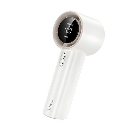 Hoco HX64 Hurricane Вентилятор, High Speed Handheld Fan, 60dB, 3600mAh, 1.5-7h, White