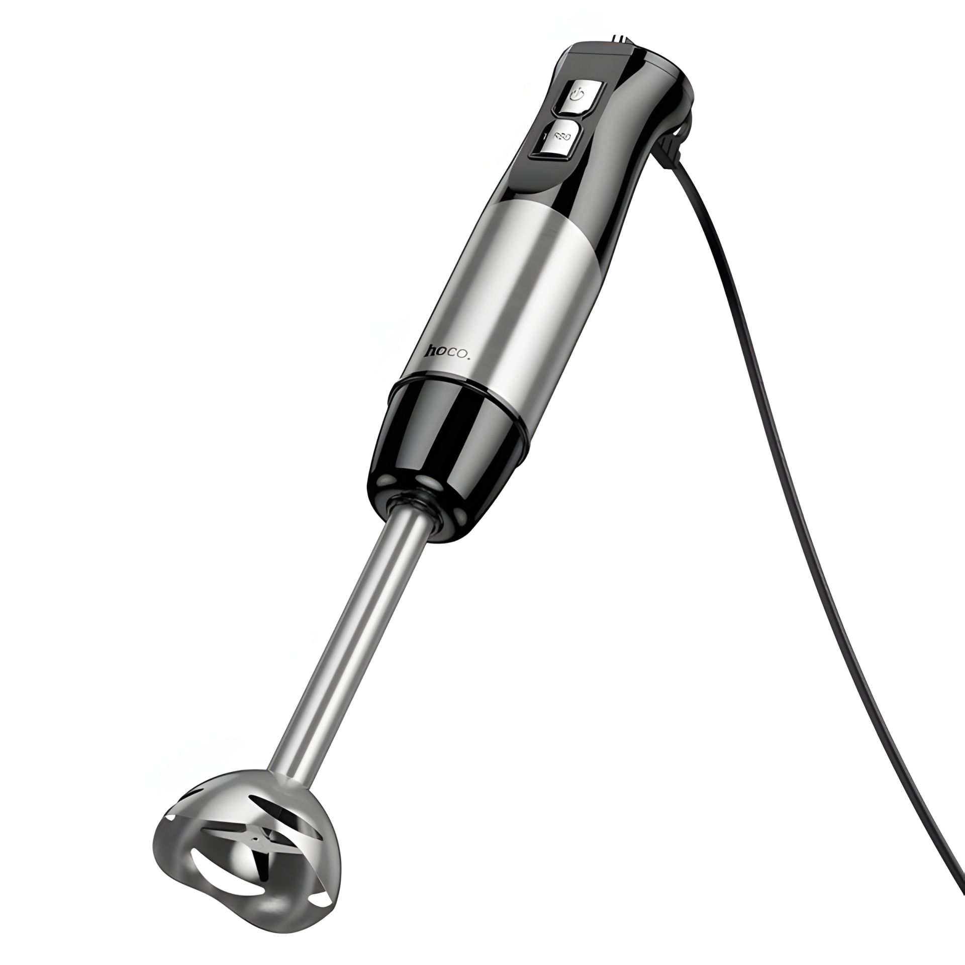 HOCO HE31 Ручний блендер, 6-in-1 Handheld Blender, 220V, 1000W, 5 Mode, 500+600ml Cap, Silver HOCO HE31 Ручний блендер, 6-in-1 Handheld Blender, 220V, 1000W, 5 Mode, 500+600ml Cap, Silver