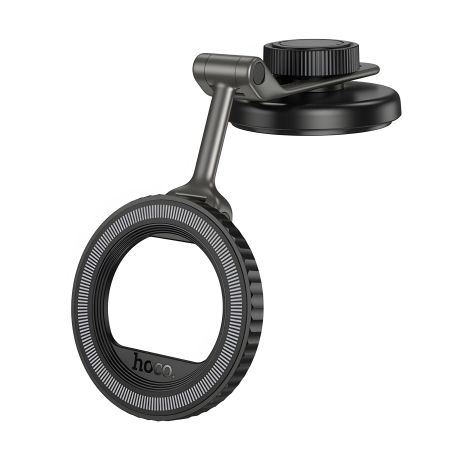 Hoco H77 Магнітний автотримач, Black Metal Grey