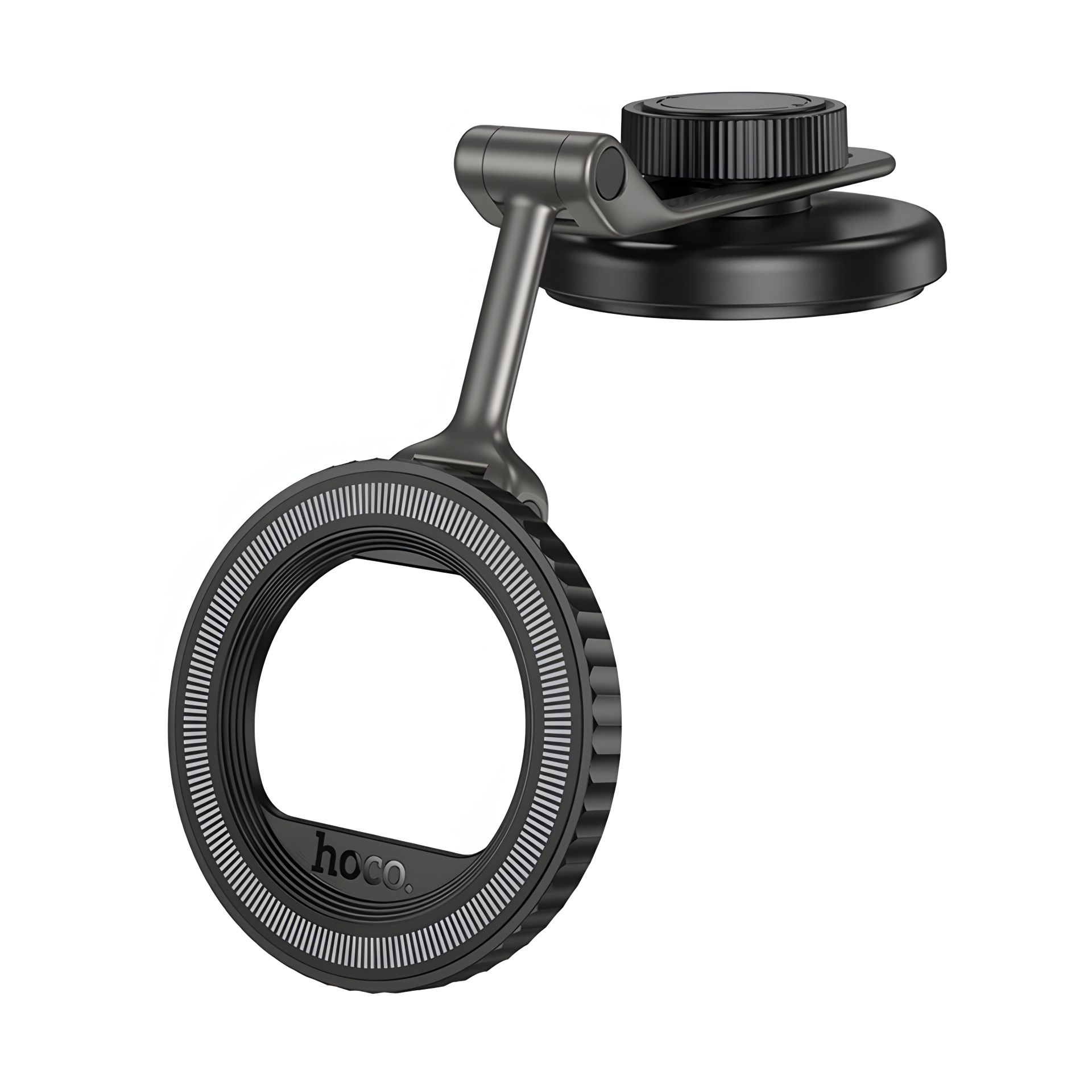 Hoco H77 Магнітний автотримач, Black Metal Grey Hoco H77 Магнітний автотримач, Black Metal Grey