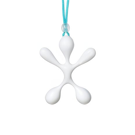 Автомобільний ароматизатор у формі людинки, білий