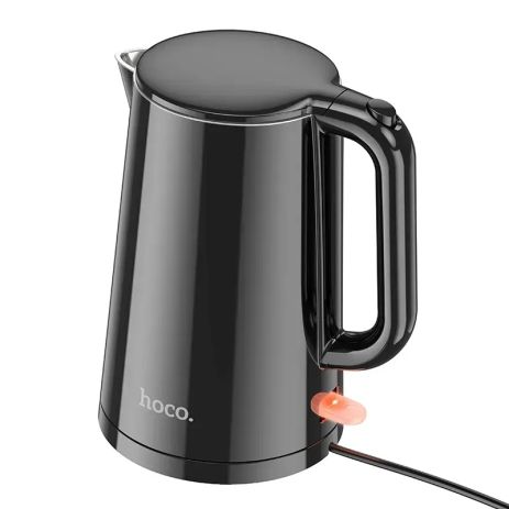 Електрочайник HOCO HE11, 1.7L, 1500-1800W, 0.75m, electric kettle (EU) Black Електрочайник HOCO HE11, 1.7L, 1500-1800W, 0.75m, electric kettle (EU) Black