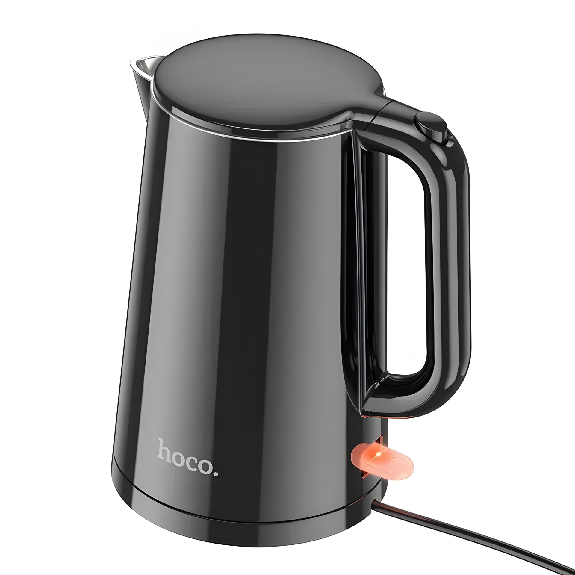 Електрочайник HOCO HE11, 1.7L, 1500-1800W, 0.75m, electric kettle (EU) Black Електрочайник HOCO HE11, 1.7L, 1500-1800W, 0.75m, electric kettle (EU) Black