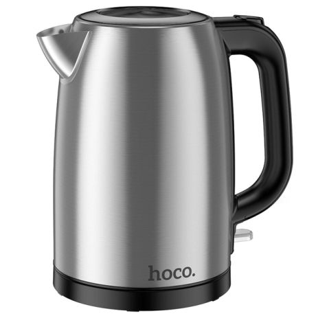 Электрочайник HOCO HE12 1.7L stainless steel electric kettle (EU) Stainless Steel Электрочайник HOCO HE12 1.7L stainless steel electric kettle (EU) Stainless Steel