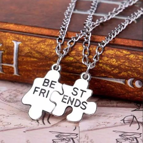 Парные подвески кулони BEST FRIENDS пазлы для лучших друзей подруг в виде пазлов