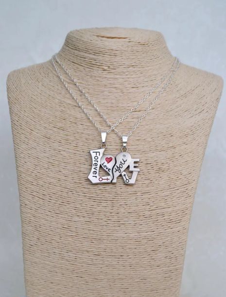 Підвіски парні для двох закоханих I love you forever