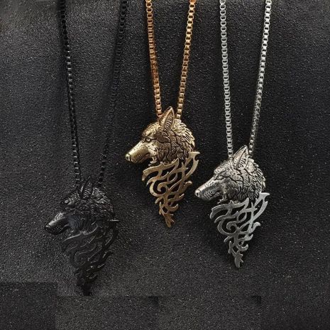 Мужской кулон WOLF в виде волка Волк подвеска в форме головы волка