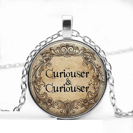 Кулон подвеска в стиле стимпанк из Алиса в стране чудес Curiouser