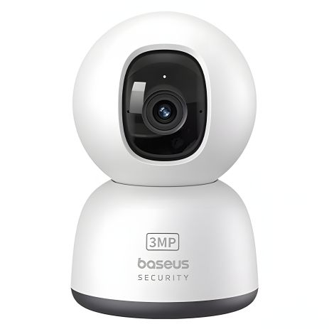 Внутрішня камера відеоспостереження Baseus Security P1 Lite, 8x Zoom, 3MP, 2K, Wi-Fi, microSD до 256GB, Type-C, біла