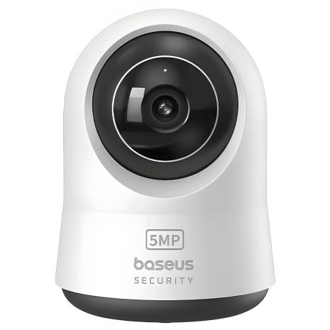 Камера відеоспостереження Baseus Security P1 Pro, 8x Zoom, 5MP, 3K, Wi-Fi, microSD до 256GB, Type-C, біла