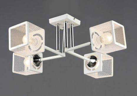 Люстра N6637/4 Белый + Хром Люстра N6637/4 Белый + Хром