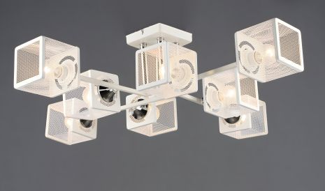 Люстра N6637/8 Хром и Белый