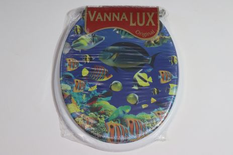 Кришка- сидіння для унітазу м'яка Vanna Lux Туреччина біла w504-8