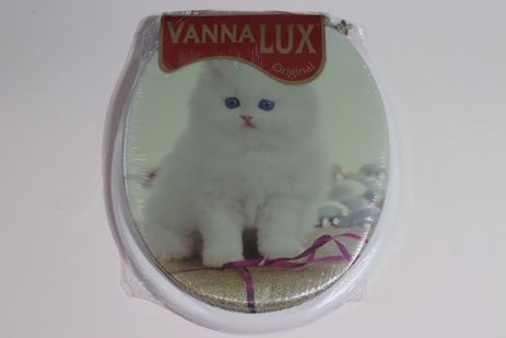 Кришка- сидіння для унітазу м'яка Vanna Lux Туреччина біла w504-11