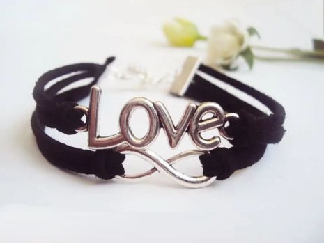 Браслет знак бесконечности Love для влюбленных
