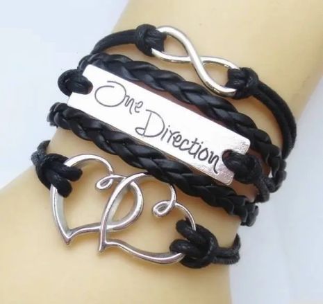 Браслет любовь бесконечность One Direction сердце